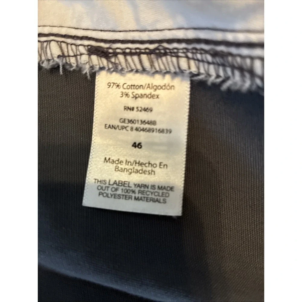 Men's Shorts Size 46 George‎ Zip Charcoal Sky Gray Above The Knee 9